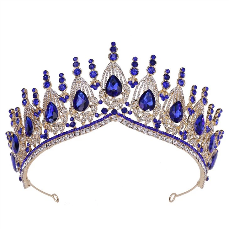 Fashion Luxury Bride Hair Beauty Pageant Crown Rhinestone Bridal Wedding Tiara And Crowns